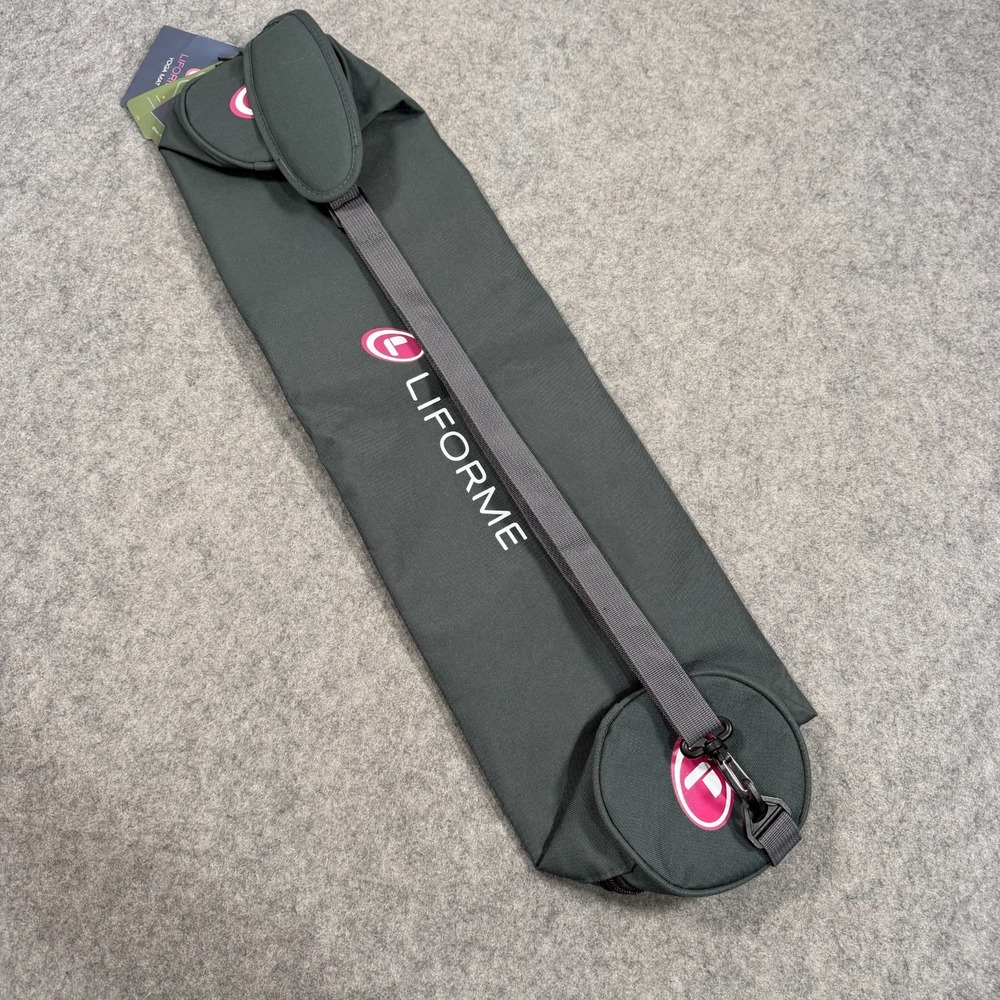 NWT Liforme Mindful Garden Special Edition Olive Green Yoga Mat Carrying Case - Picture 4 of 6